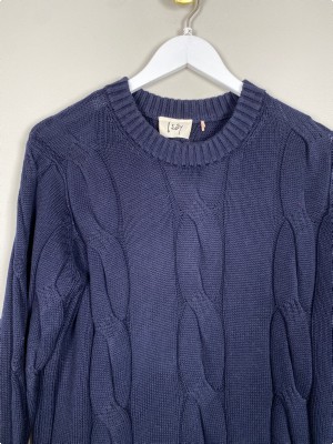 Isay str. XS <br/> mørkeblå strikbluse