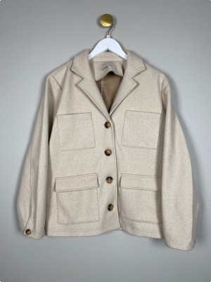 Freequent str. S <br/> beige jakke