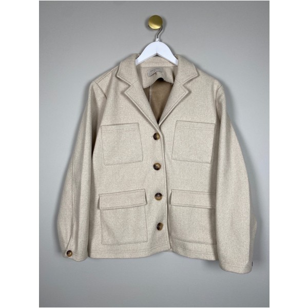 Freequent str. S <br/> beige jakke