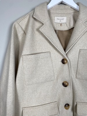 Freequent str. S <br/> beige jakke