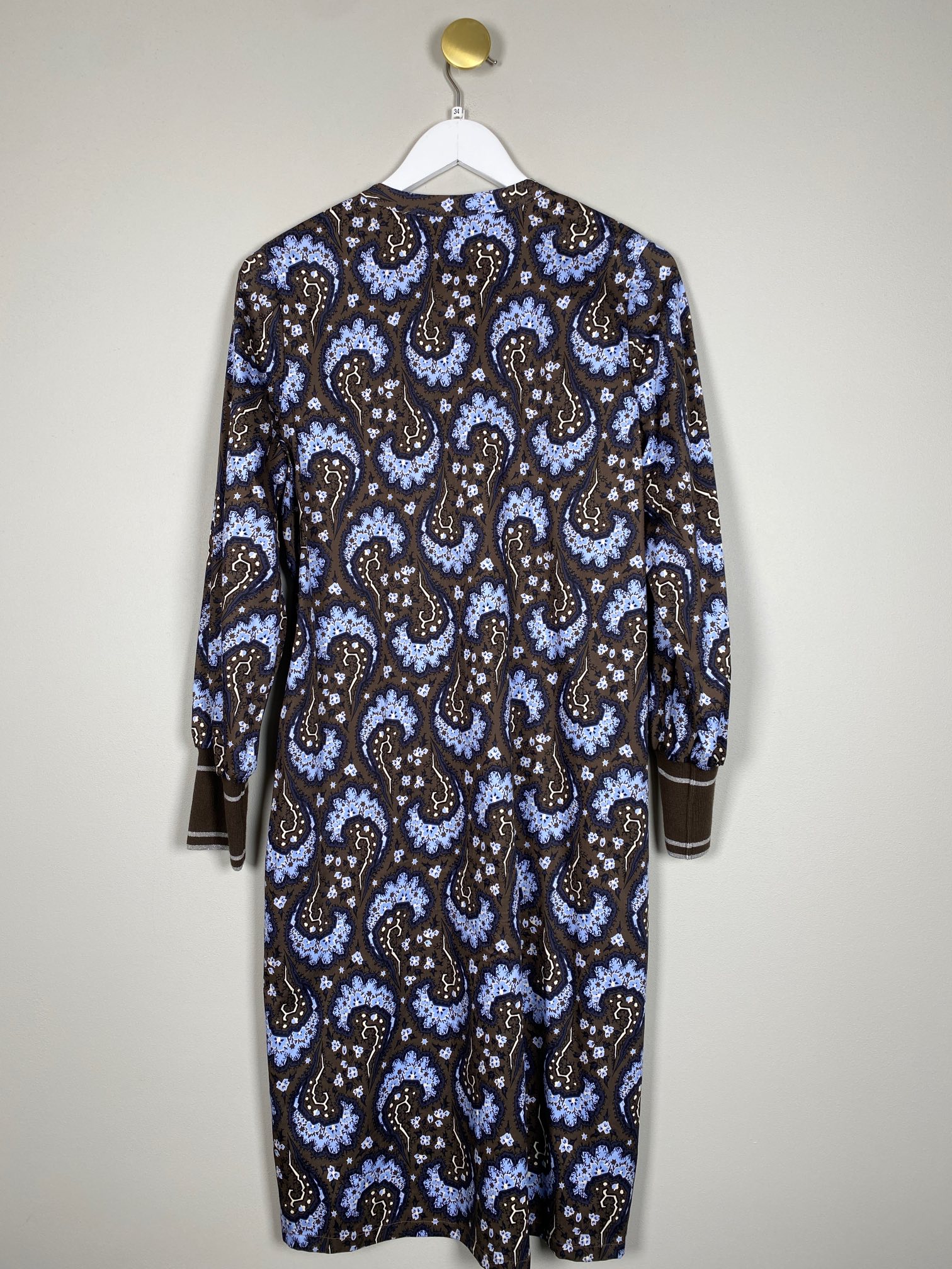 PBO str. 34 <br/> grøn og blå kjole - Billede 3