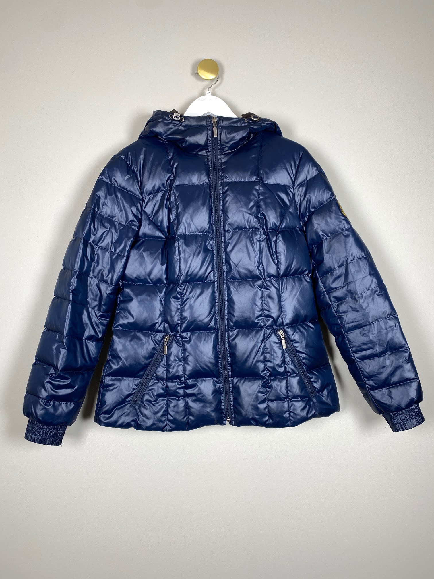 Esprit str. 42 <br/> mørkeblå vinterjakke