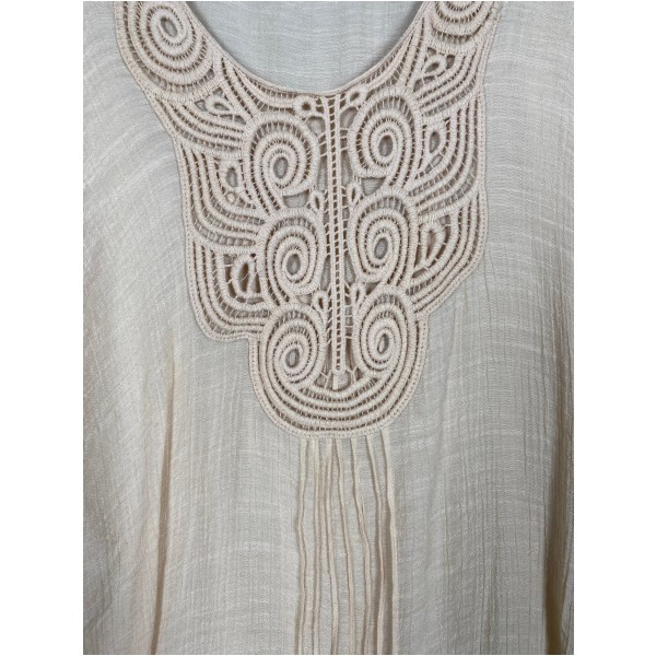 Fransa str. M <br/> lys bluse - Billede 2