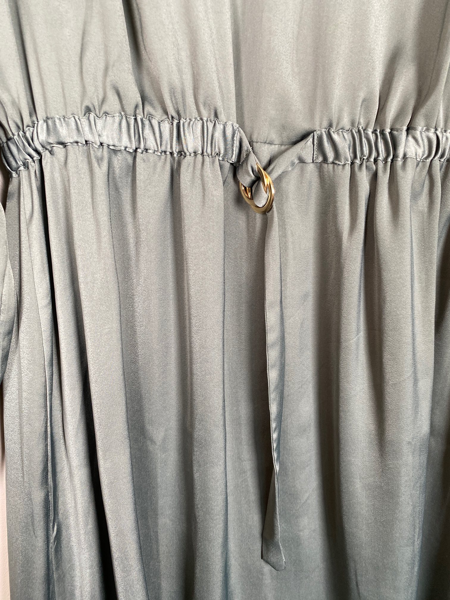 H&M str. 40 <br/> grå/grøn kjole - Billede 2