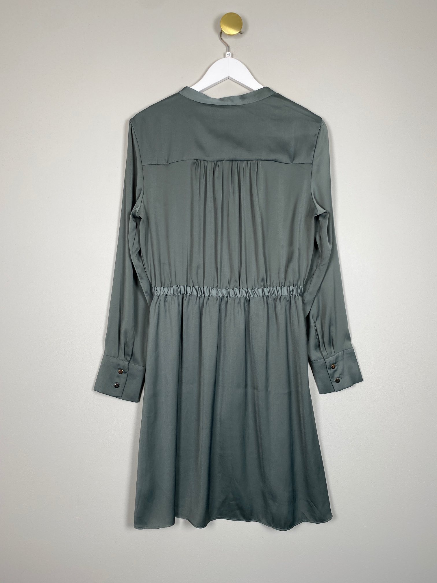 H&M str. 40 <br/> grå/grøn kjole - Billede 3