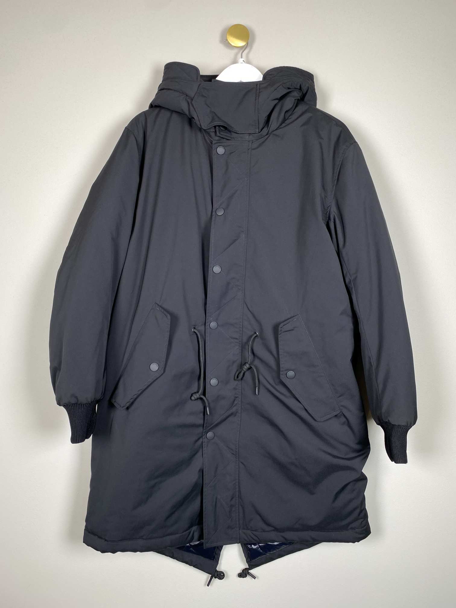 Dondup str. 48 <br/> sort parka jakke