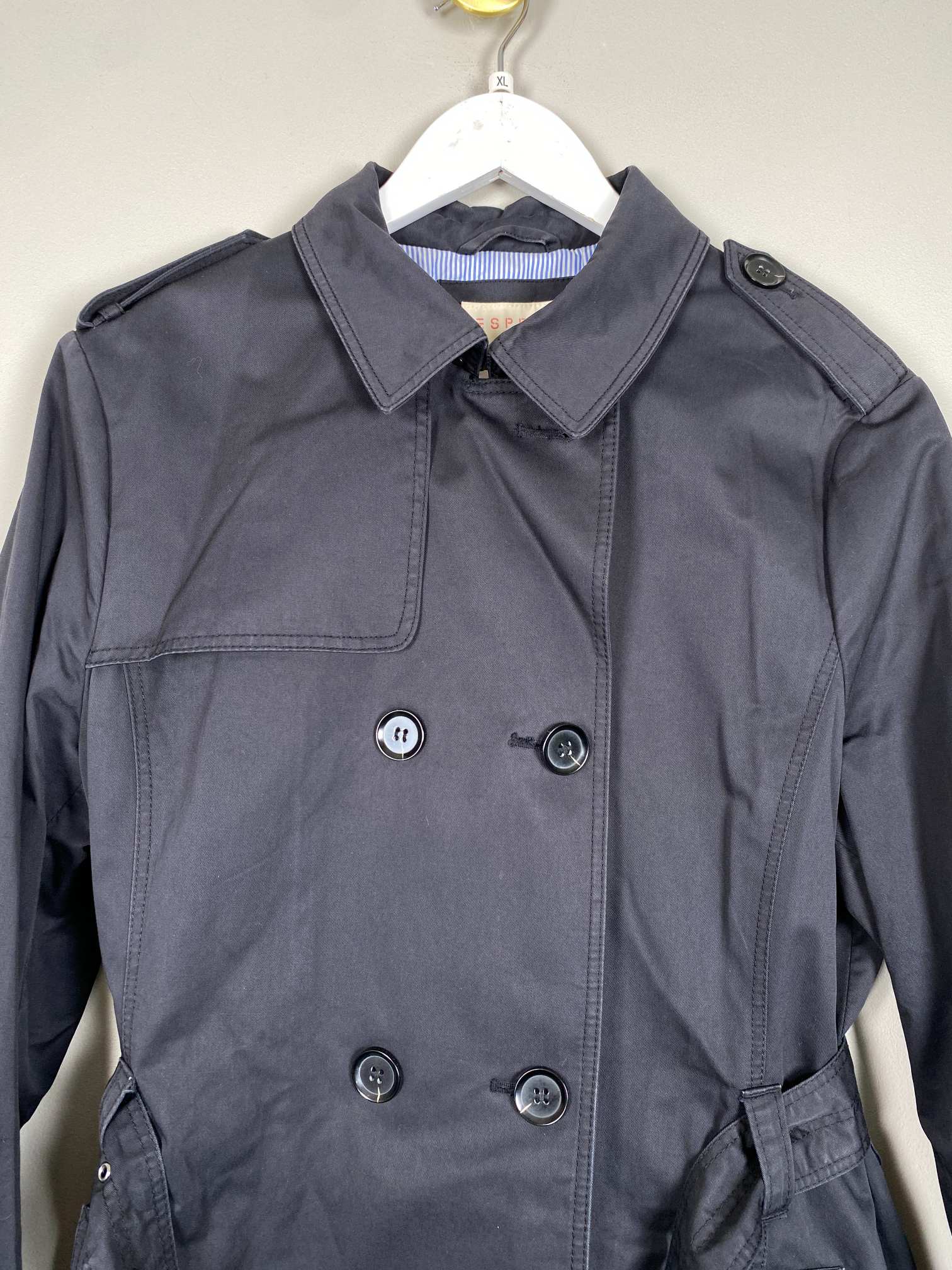 Esprit str. XL <br/> sort trenchcoat - Billede 5