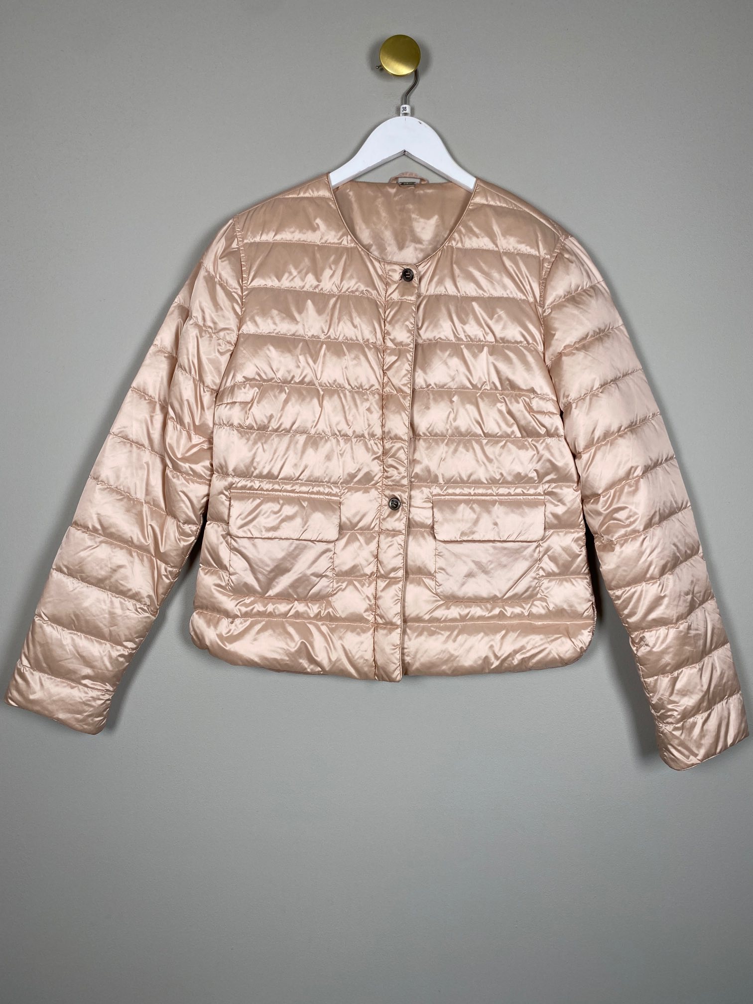 Gustav str. 38 <br/> lyserød dunjakke