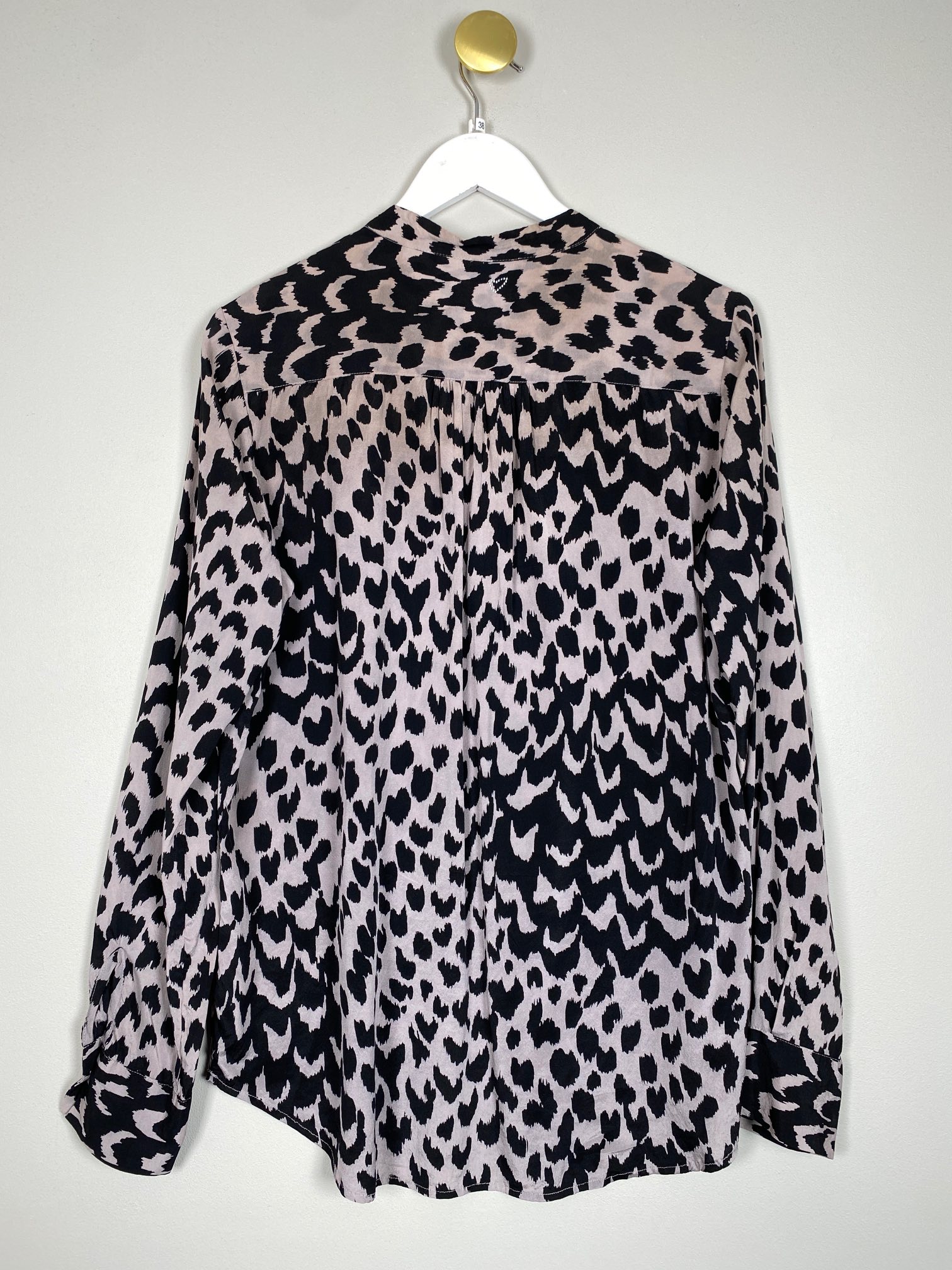 Heartmade str. 38 <br/> mønstret bluse - Billede 3