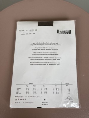 Wolford velvet de luxe 50 tights str. M