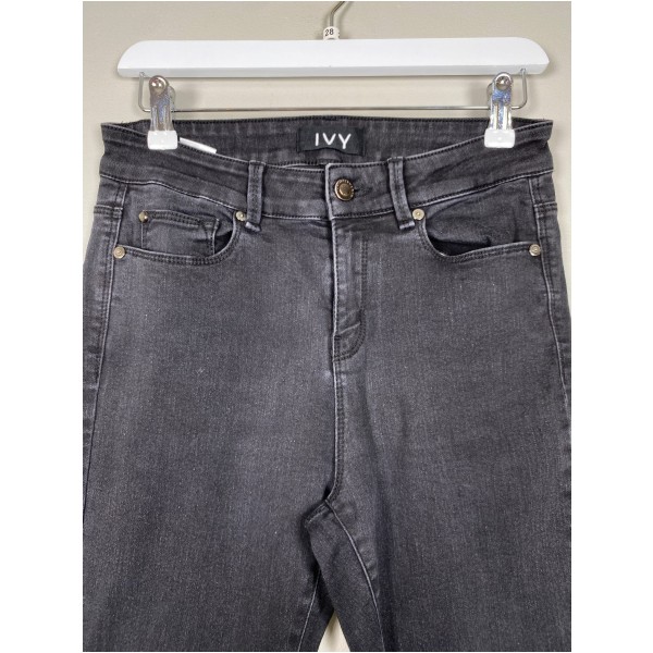Ivy str. 28 <br/> sorte jeans - Billede 4
