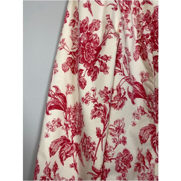 Sarazen & Silkeborg str. M <br/> råhvid blazer med pink blomster - Billede 2