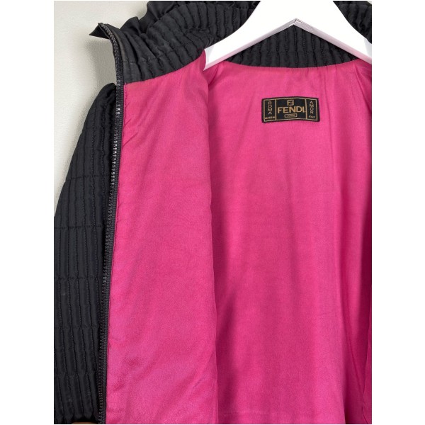 Vintage Fendi str. 38 <br/> quilted suit jakke og nederdel - Billede 3