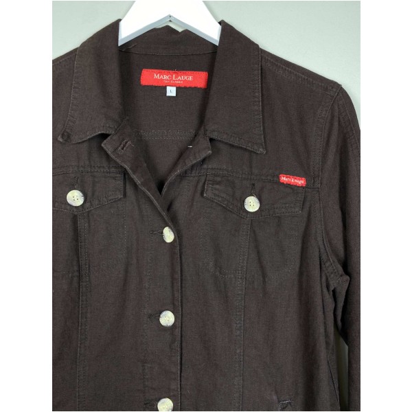 Marc Lauge str. L <br/b> brun denim jakke - Billede 2