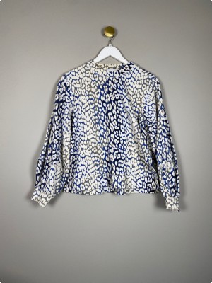 Ganni str. M/L <br/> sweatshirt med leopardprint
