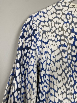 Ganni str. M/L <br/> sweatshirt med leopardprint