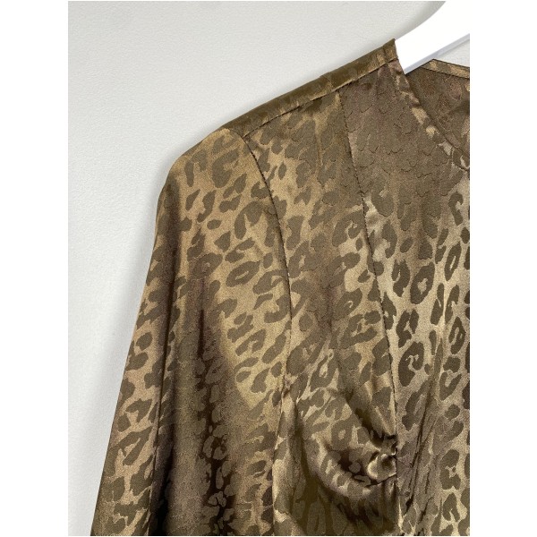 East str. M <br/> leopardmønstret kjole - Billede 2