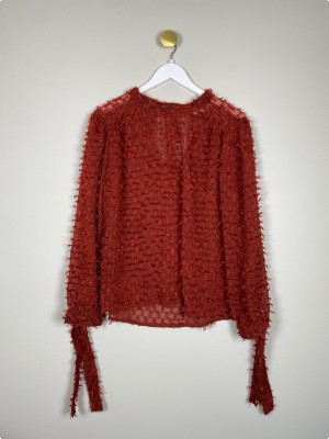 Denim Hunter str. 38 <br/> rustrød bluse