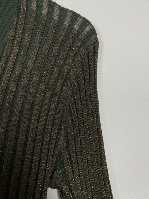 By Malene Birger str. S <br/> grøn bluse med glimmer