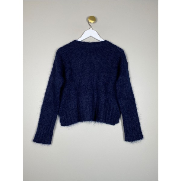 By Malene Birger str. XXS <br/> mørkeblå strik - Billede 3