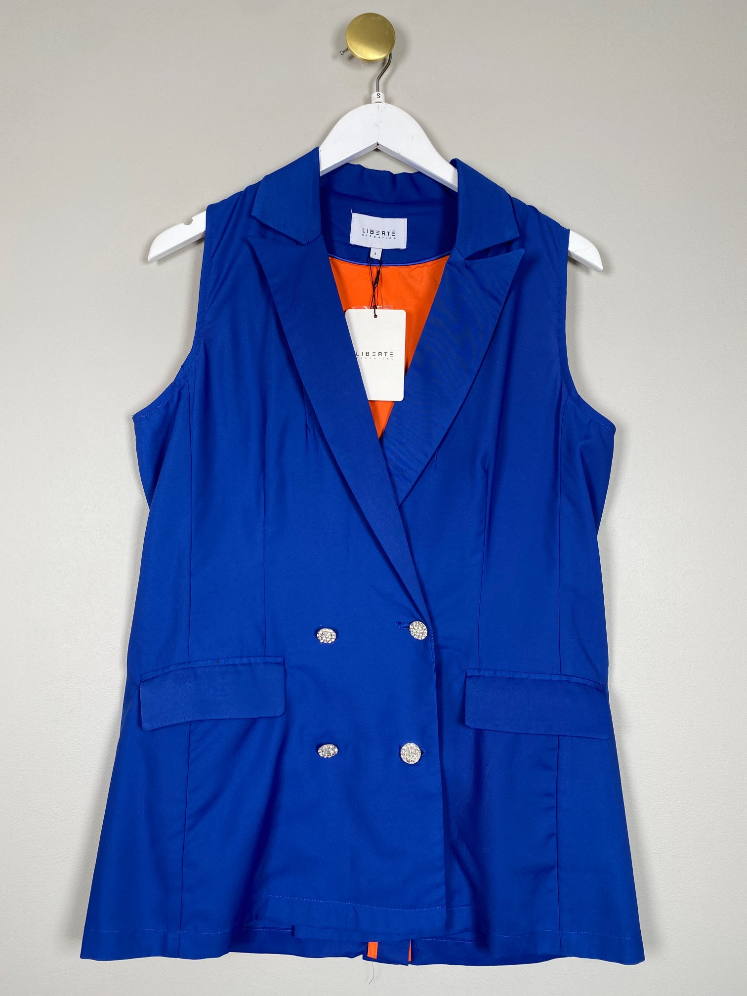 Liberté str. S <br/> blå blazer vest