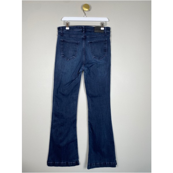 Co'Couture str. L <br/> mørkeblå jeans - Billede 3