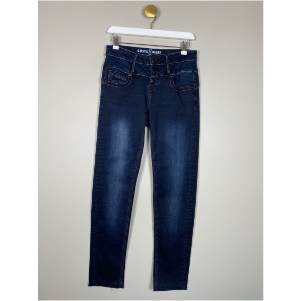 Costamani str. 27/32 <br/> mørkeblå jeans