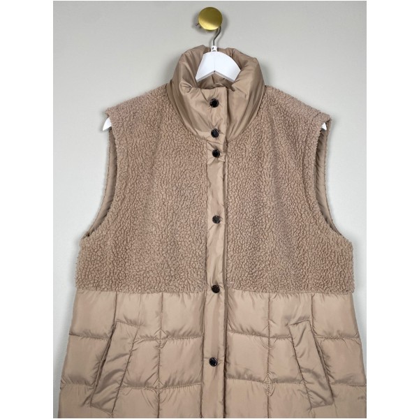 Freequent str. M <br/> beige teddyvest - Billede 2