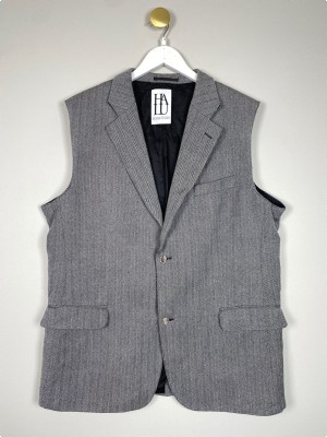 Halu Design Studio str. M/L <br/> grå vest, oversize