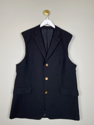 Halu Design Studio str. M/L <br/> sort vest, oversize