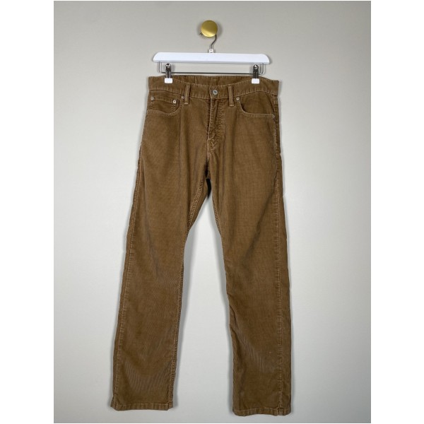 Levi's str. S <br/b> brune riflet fløjlsbukser