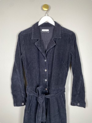 Blanche Atelier str. S <br/> sort buksedragt i fløjl