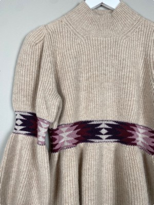 ba&sh str. S <br/> beige strik med stribe