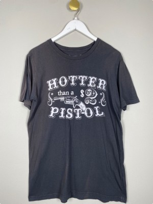 Bandit str. S <br/> grå t-shirt med print