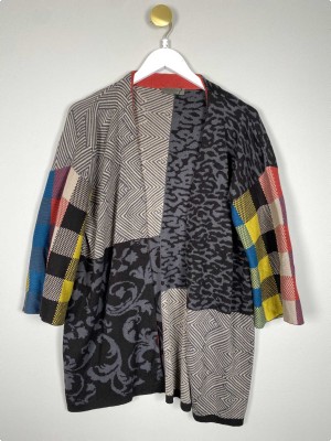 Lundgaard str. S/M <br/> mønstret cardigan