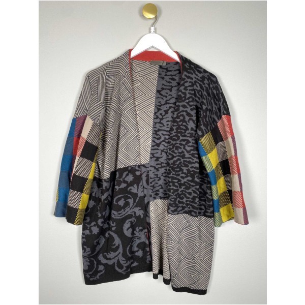 Lundgaard str. S/M <br/> mønstret cardigan