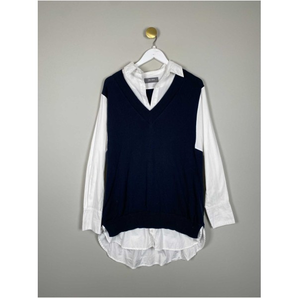 Mos Mosh str. L <br/> skjorte med navy vest