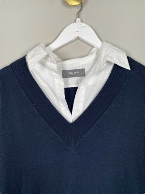 Mos Mosh str. L <br/> skjorte med navy vest