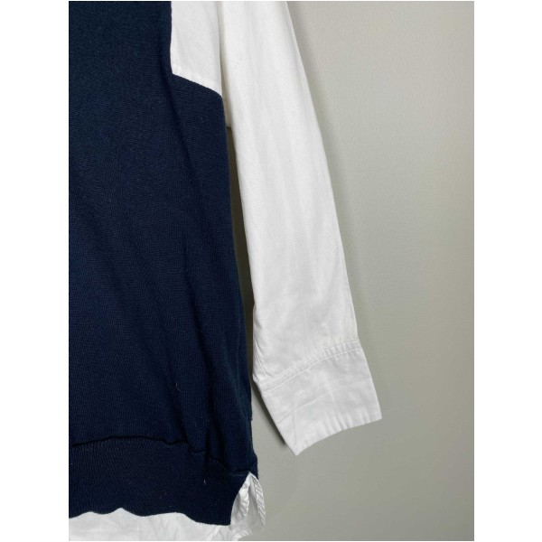 Mos Mosh str. L <br/> skjorte med navy vest - Billede 3