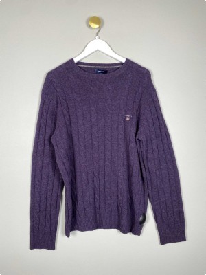 Gant str. XL <br/> lilla kabelstrikket strik
