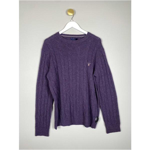 Gant str. XL <br/> lilla kabelstrikket strik