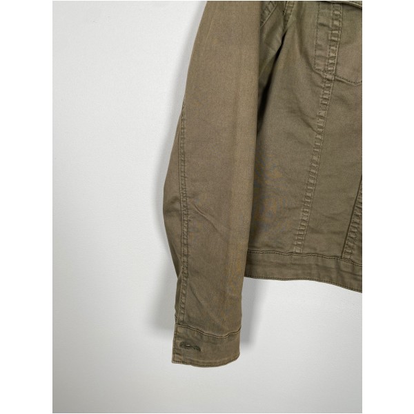 Denim Hunter str. 42 <br/> mørkegrøn denimjakke - Billede 2
