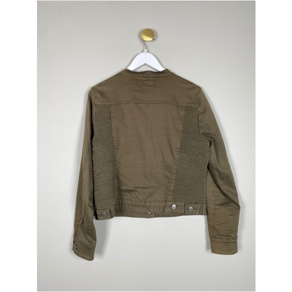 Denim Hunter str. 42 <br/> mørkegrøn denimjakke - Billede 4
