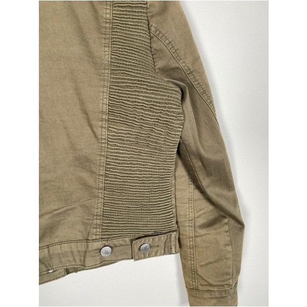 Denim Hunter str. 42 <br/> mørkegrøn denimjakke - Billede 3