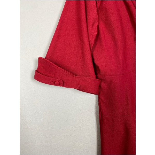 Unique Vintage str. XXL <br/> rød kjole - Billede 2