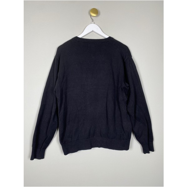 Obey str. M <br/> sort cardigan med blomster - Billede 3