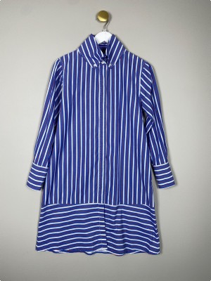 Bruuns Bazaar str. 38 <br/> stribet kjole