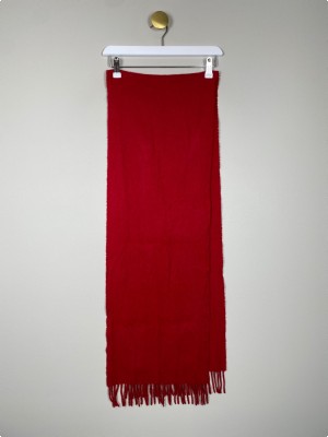 Burberry <br/> rødt cashmere tørklæde
