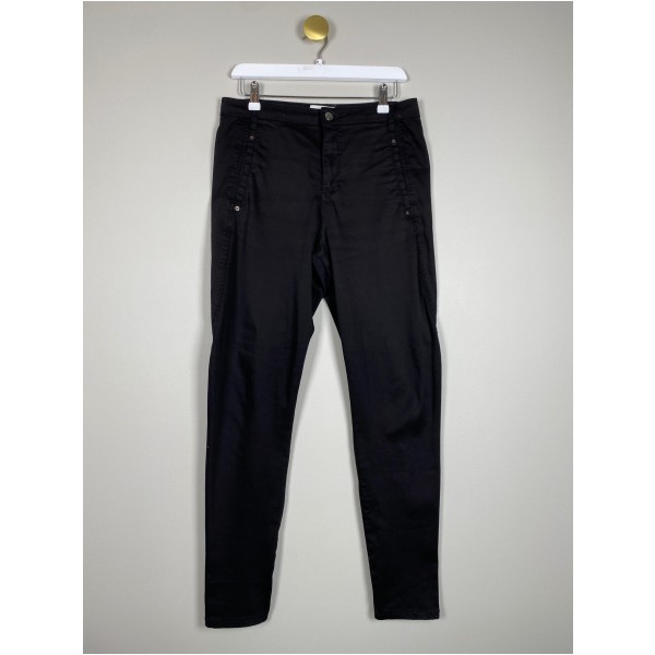 Fiveunits str. M <br/> sorte bukser med stretch