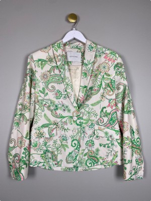 Dea Kudibal str. L <br/> grønmønstret blazer